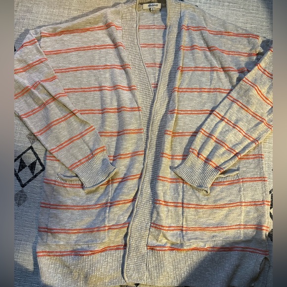 MadeWell Bradley Cardigan in Textured Stripe - Picture 4 of 10